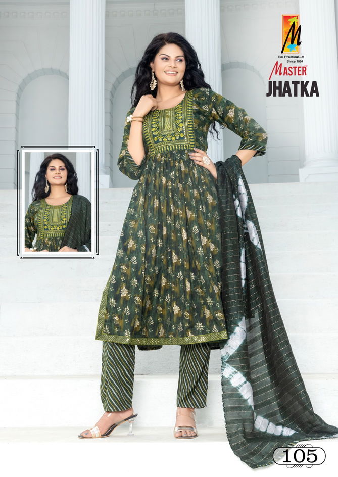 Jhatka By Master Nayra Cut Printed Kurti With Bottom Dupatta Wholesale Market In Surat
